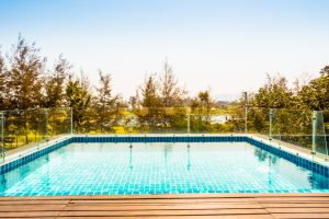 swimming pool fence glass homes